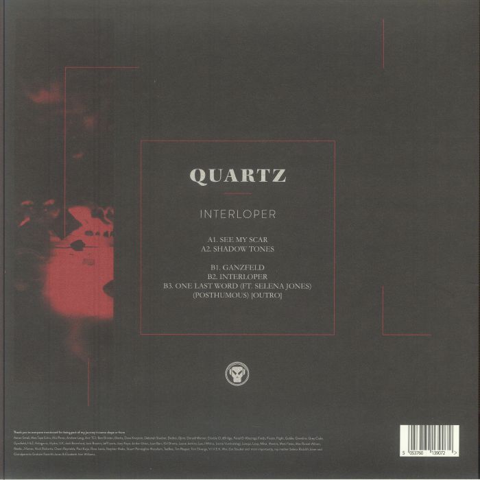 Quartz Interloper 12-Inch Vinyl EP Metalheadz Drum & Bass Jungle Release