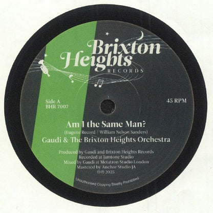 Gaudi & Brixton Heights: Am I The Same Man? 7-Inch Roots Reggae Dub Vinyl