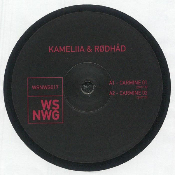Kameliia / Rodhad - Carmine: Hypnotic Techno EP on WSNWG Germany Vinyl