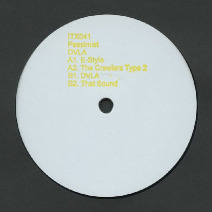 Pessimist DVLA Hand-Stamped 12-inch Vinyl: Dark Techno Drum & Bass Soundscapes