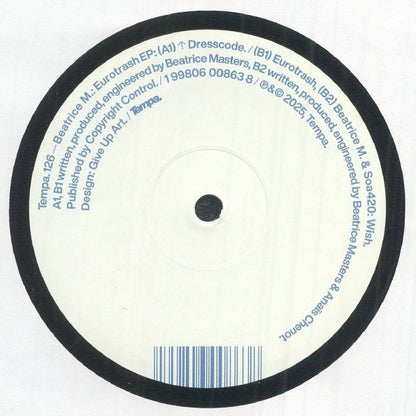 Beatrice M Eurotrash EP: Razor-Edged Deep Techno Dubstep Vinyl, Tempa Label