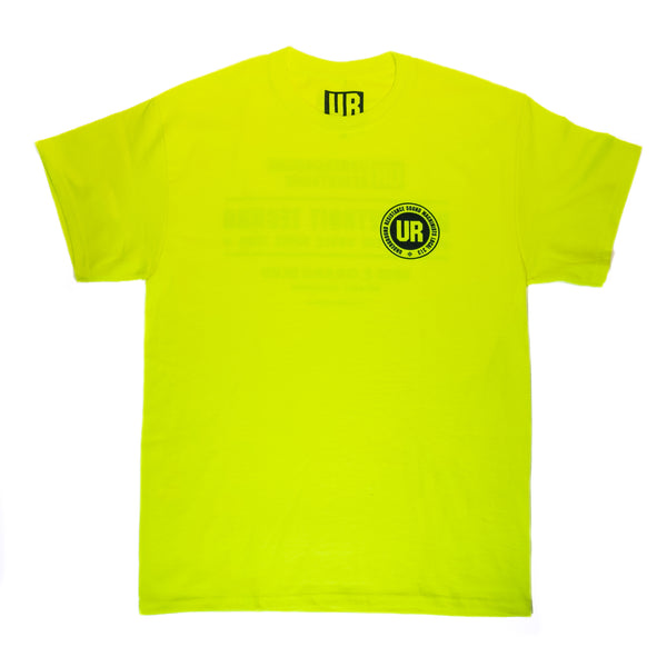 Underground Resistance 'Workers' T-Shirt - Safety Yellow